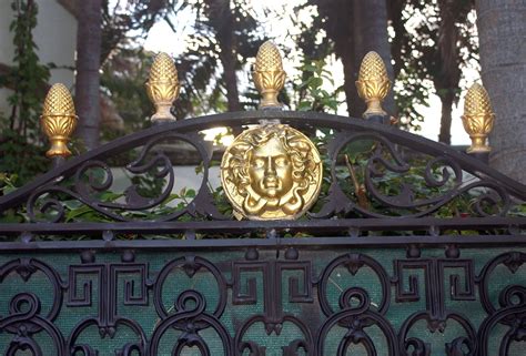 versace gate design photos|versace mansion statue.